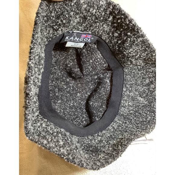 KANGOL Sz Regular MARL KNIT dark light gray bucket hat - Picture 4 of 7